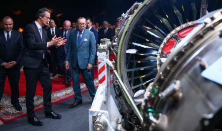 Nouaceur: SM el Rey preside la ceremonia de presentación y lanzamiento de las obras de realización del complejo industrial de “motores de aviones” del grupo Safran
